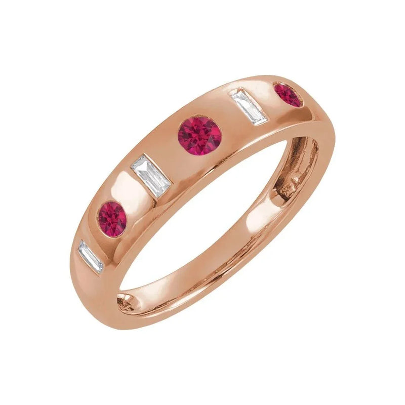Velours de Malmaison, Lab-Grown Ruby & Diamond Ring