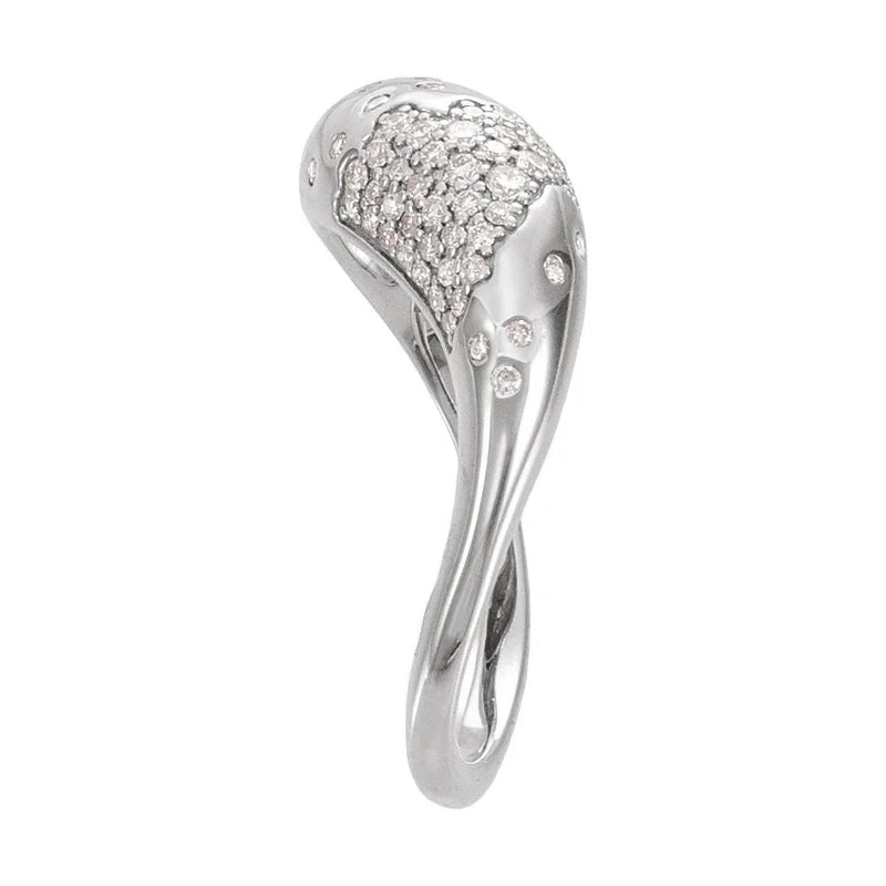 Reflet de Montmartre, Gold Diamond Scattered Pave Ring