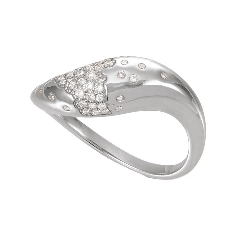 Reflet de Montmartre, Gold Diamond Scattered Pave Ring
