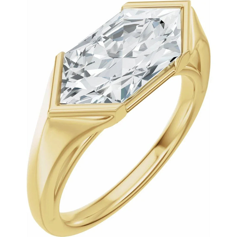Lumière de Montmartre, Lab-Grown Diamond Hexagon Ring