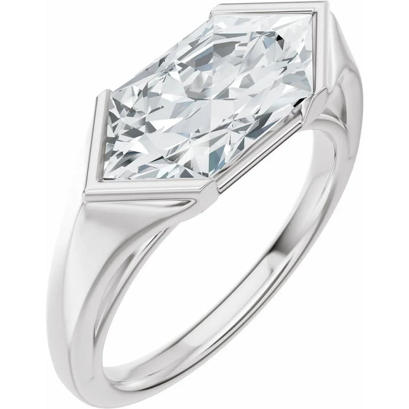 Lumière de Montmartre, Lab-Grown Diamond Hexagon Ring