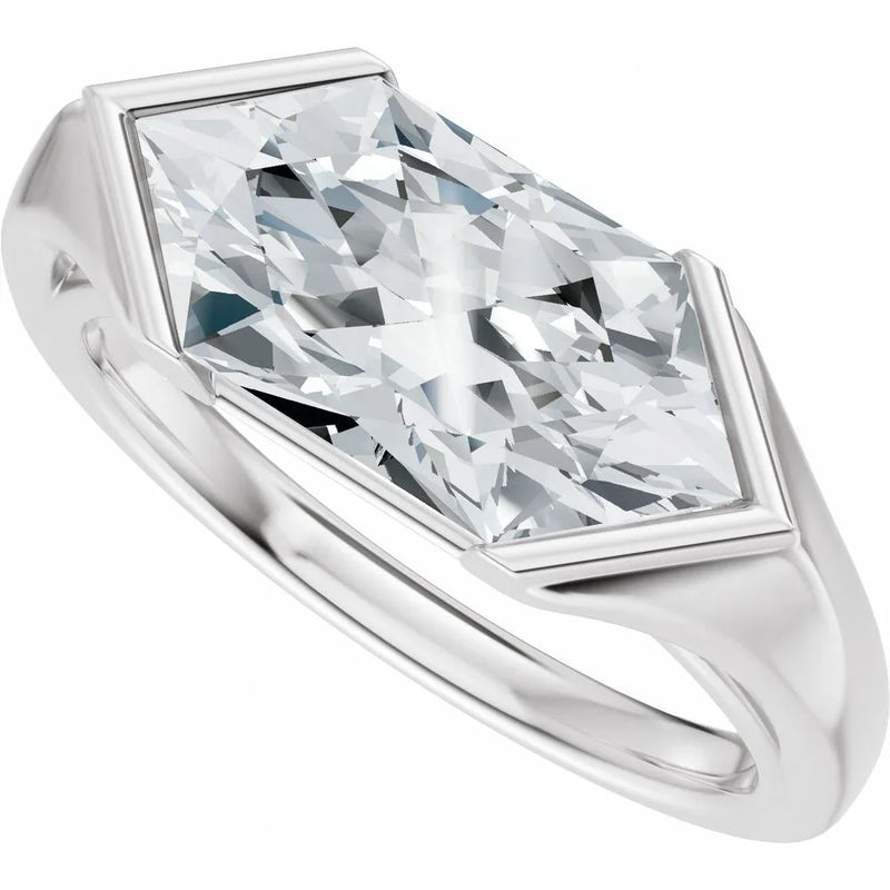 Lumière de Montmartre, Lab-Grown Diamond Hexagon Ring