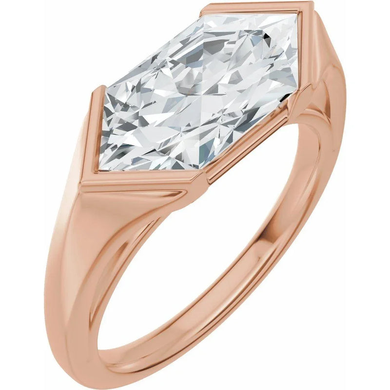 Lumière de Montmartre, Lab-Grown Diamond Hexagon Ring