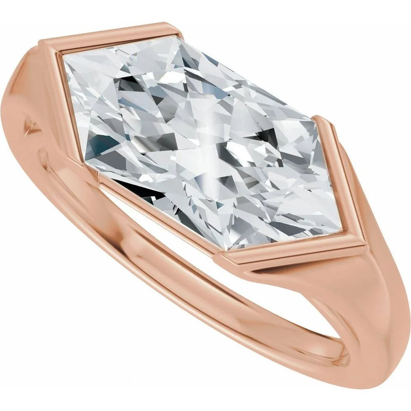 Lumière de Montmartre, Lab-Grown Diamond Hexagon Ring