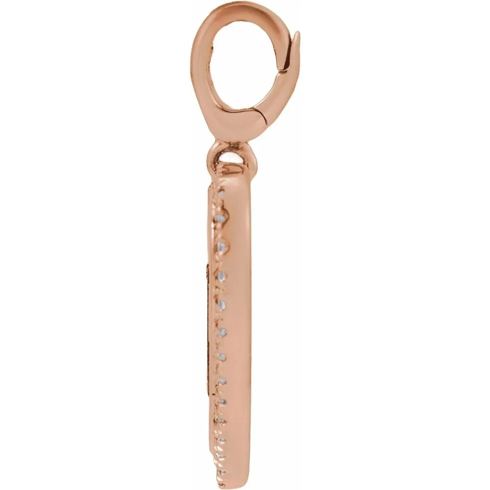 L'Amour de Versailles, 14K Gold Diamond Heart Pendant