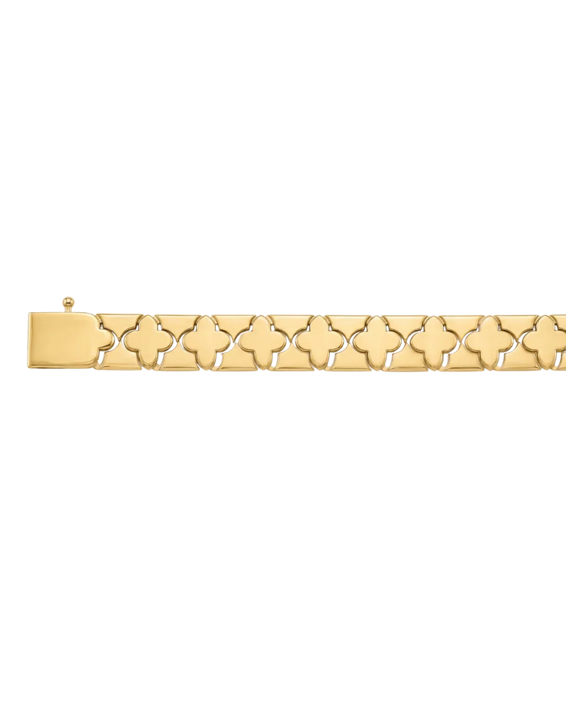 Fleur de Versailles, Gold Four-Petal Link Bracelet