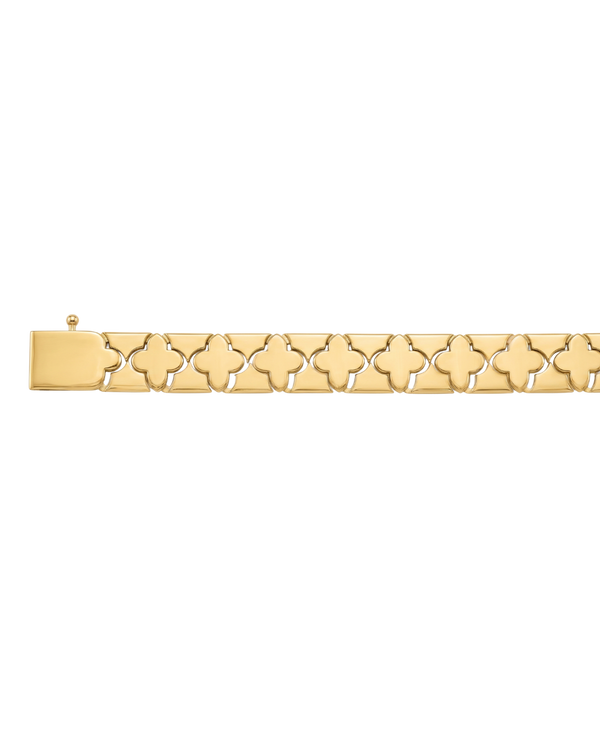 Fleur de Versailles, Gold Four-Petal Link Bracelet