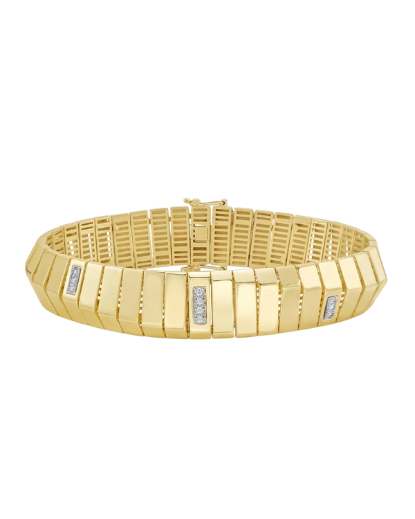 Lumière de Montmartre, Gold Diamond Statement Bracelet