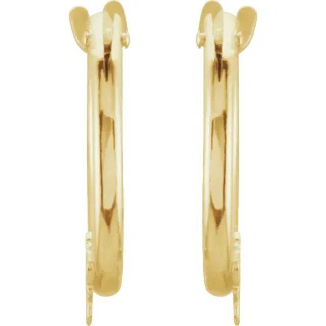 L'Étoile du Palais Royal, White Gold Star Hoop Earrings
