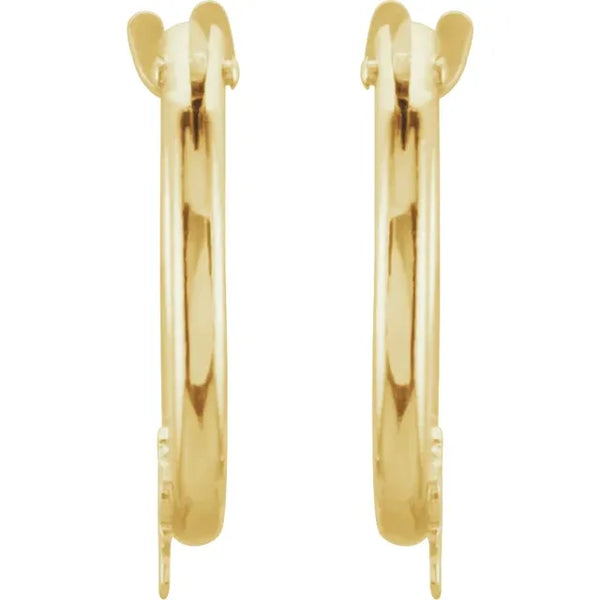 L'Étoile du Palais Royal, White Gold Star Hoop Earrings