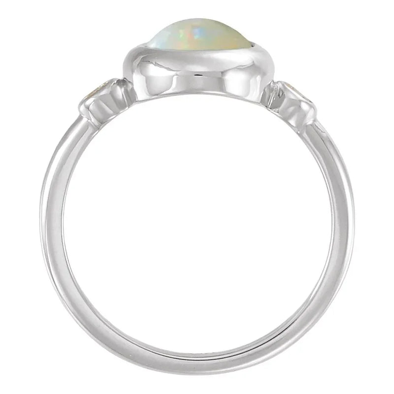 Rosée de Montmartre, Ethiopian Opal & Diamond Ring