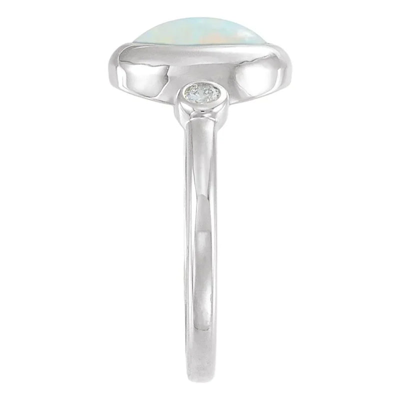 Rosée de Montmartre, Ethiopian Opal & Diamond Ring