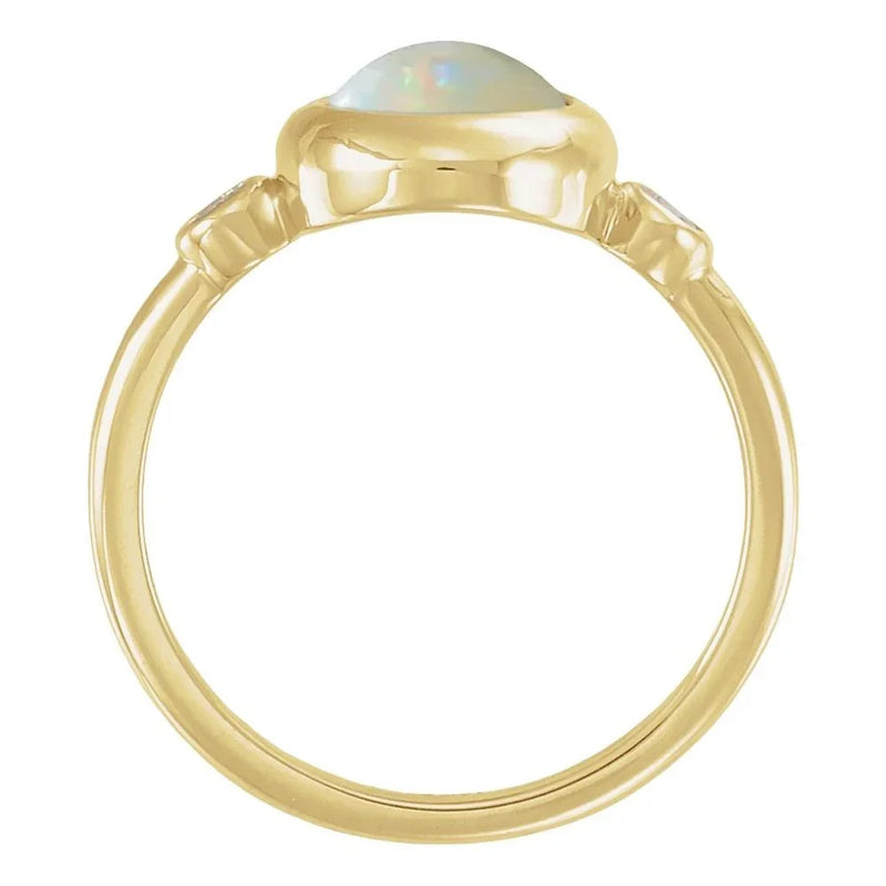 Rosée de Montmartre, Ethiopian Opal & Diamond Ring