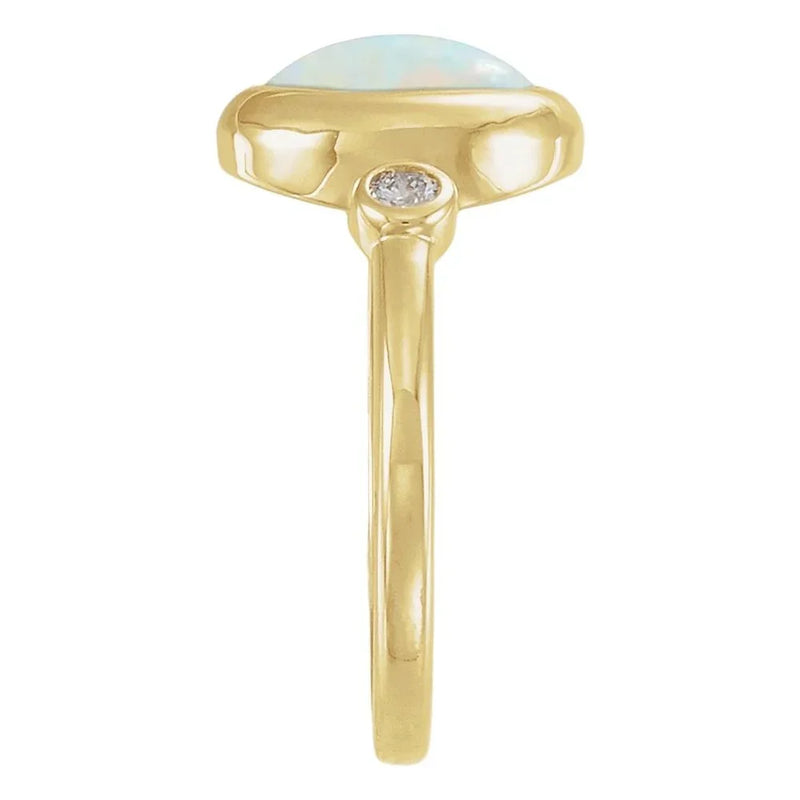 Rosée de Montmartre, Ethiopian Opal & Diamond Ring