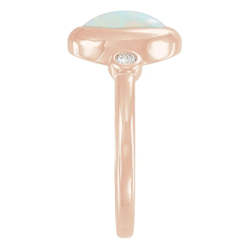 Rosée de Montmartre, Ethiopian Opal & Diamond Ring