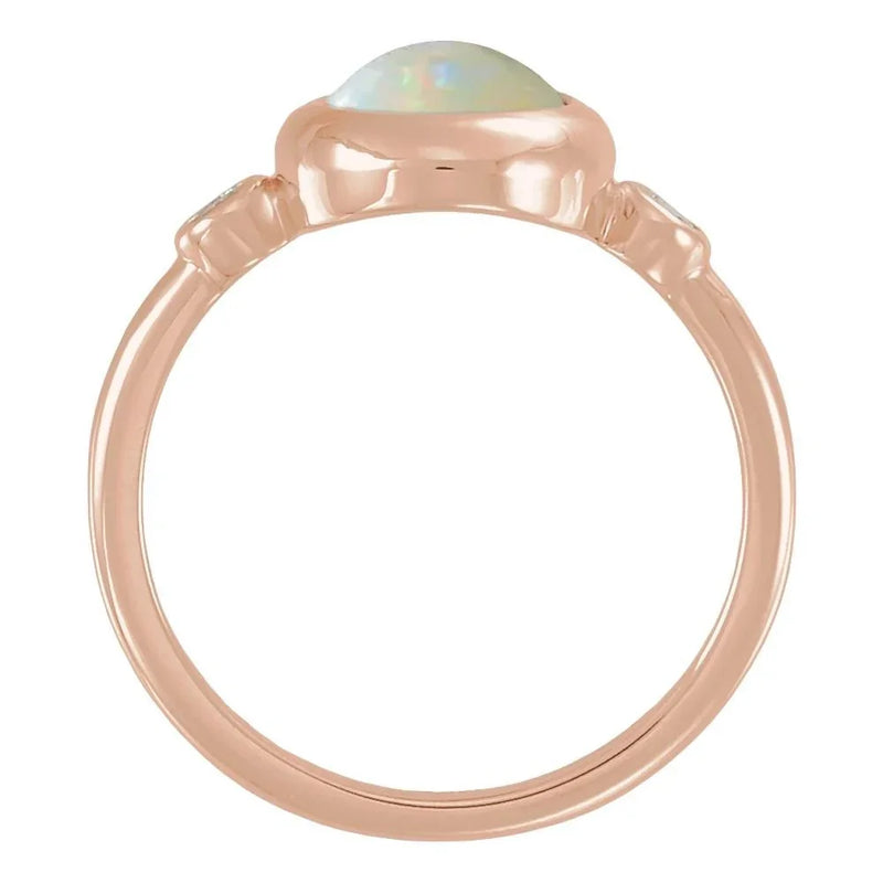 Rosée de Montmartre, Ethiopian Opal & Diamond Ring