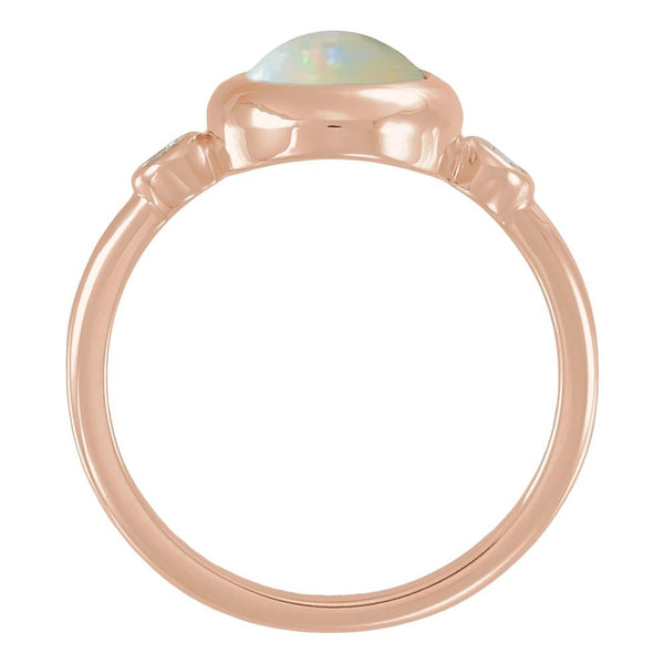 Rosée de Montmartre, Ethiopian Opal & Diamond Ring
