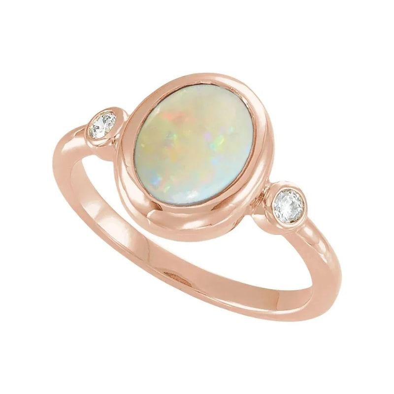 Rosée de Montmartre, Ethiopian Opal & Diamond Ring
