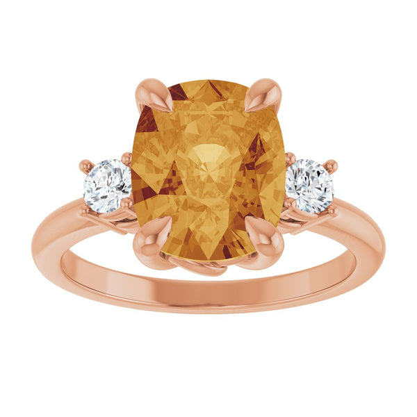 Éclat de Versailles, Citrine & Diamond Accented Ring