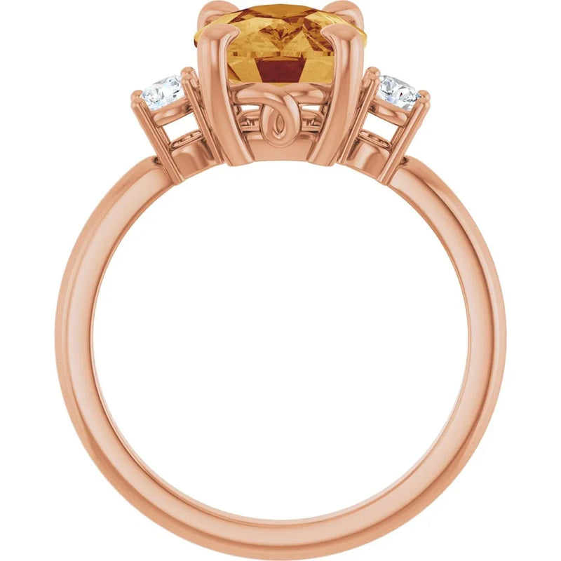 Éclat de Versailles, Citrine & Diamond Accented Ring