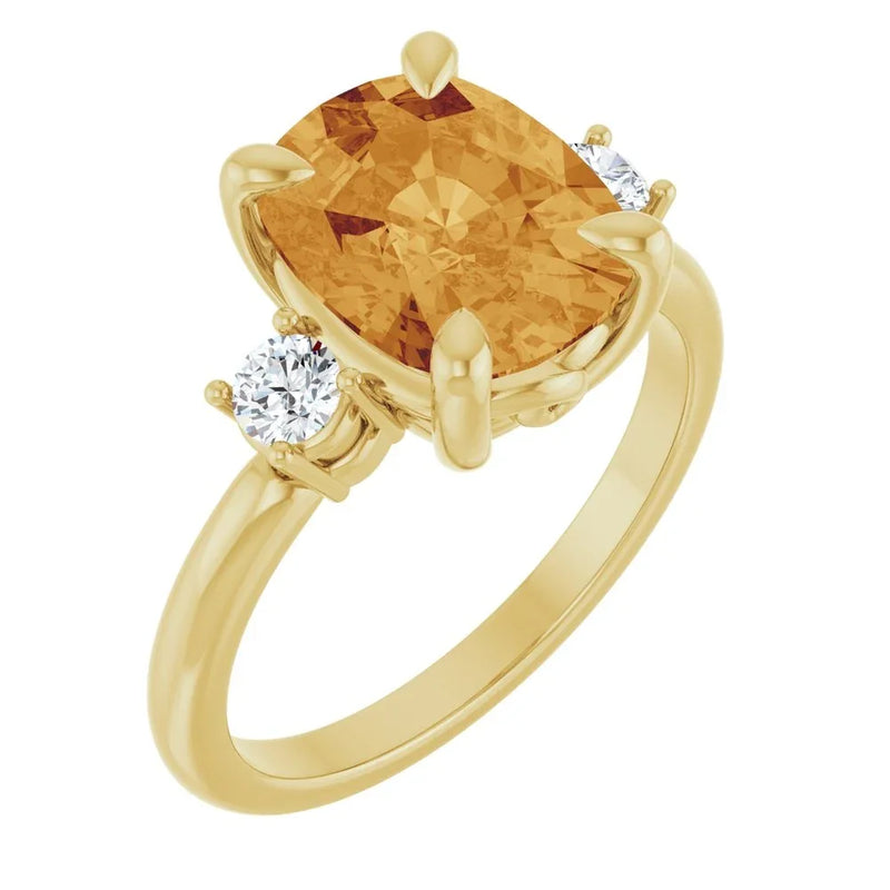 Éclat de Versailles, Citrine & Diamond Accented Ring