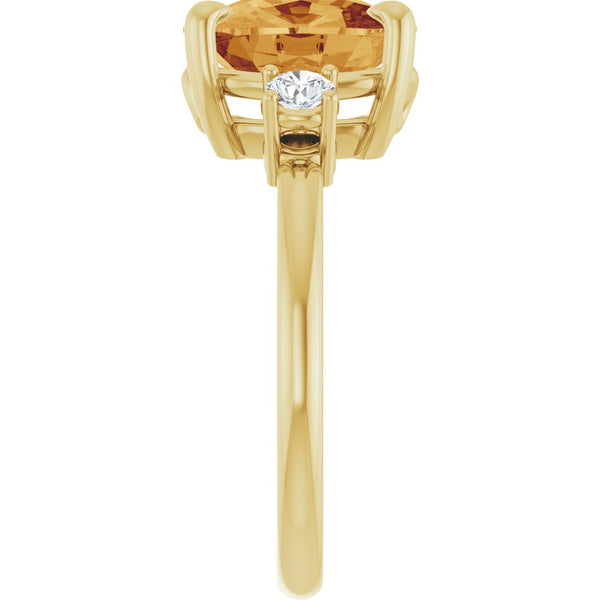 Éclat de Versailles, Citrine & Diamond Accented Ring