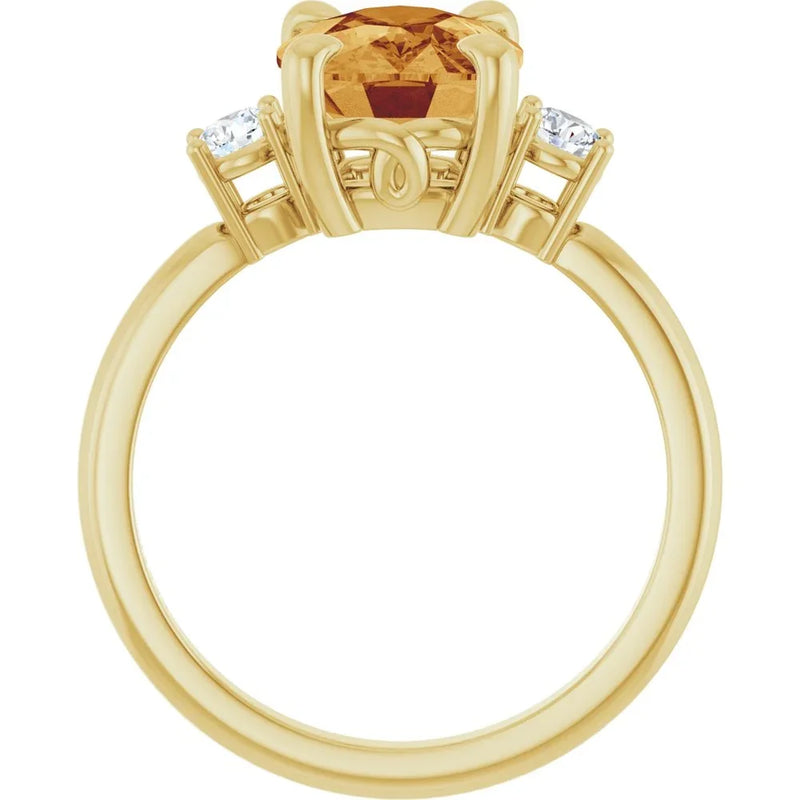 Éclat de Versailles, Citrine & Diamond Accented Ring