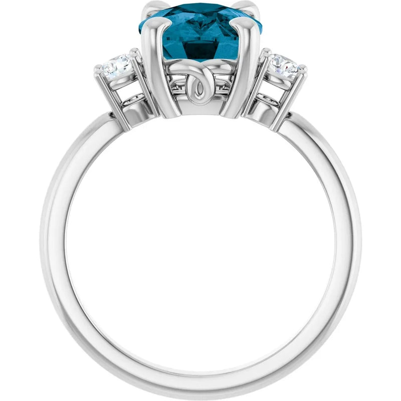 Velours de Montmartre, London Blue Topaz Diamond Ring