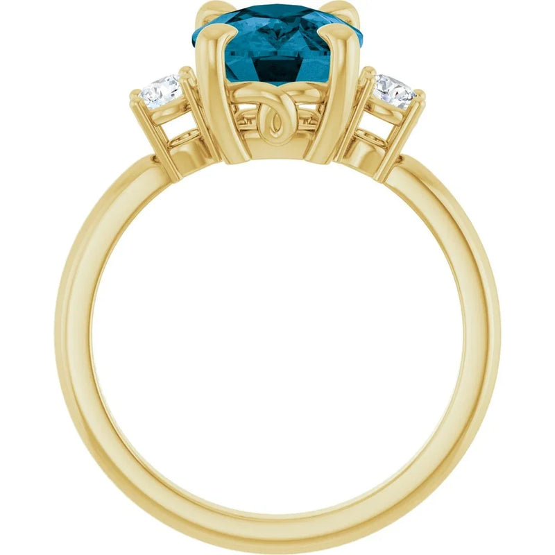 Velours de Montmartre, London Blue Topaz Diamond Ring