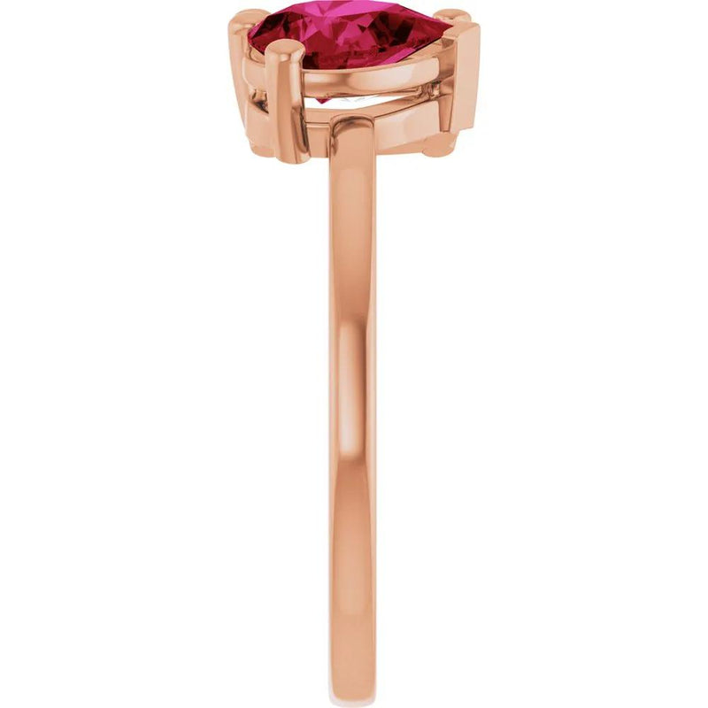 Les Amoureux de Paris, Diamond & Ruby Two-Stone Ring