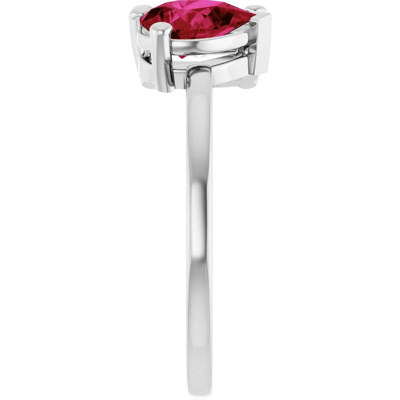 Les Amoureux de Paris, Diamond & Ruby Two-Stone Ring