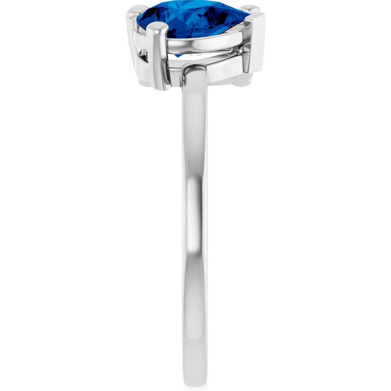 Les Amoureux de Paris, Diamond & Blue Sapphire Two-Stone Ring