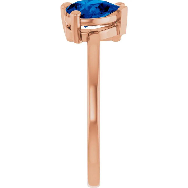Les Amoureux de Paris, Diamond & Blue Sapphire Two-Stone Ring