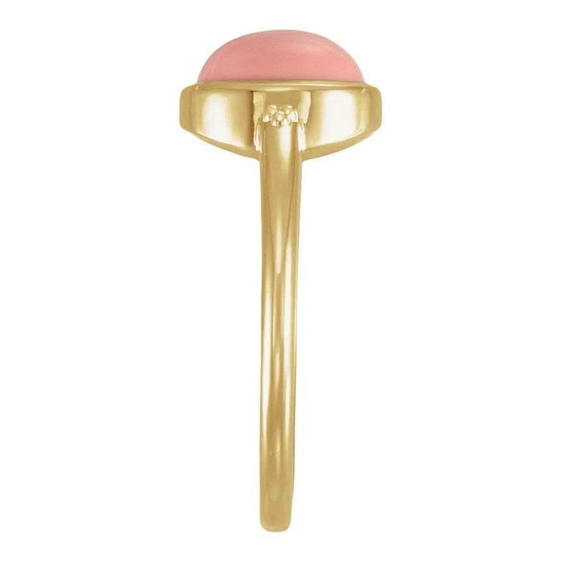 Natural Pink Opal Ring