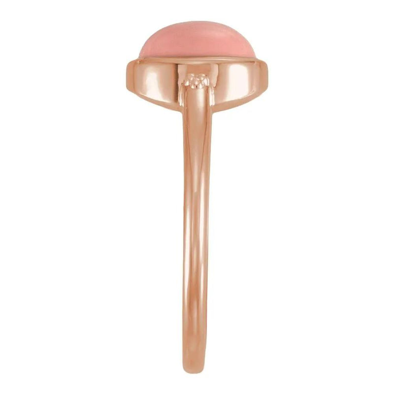 Natural Pink Opal Ring