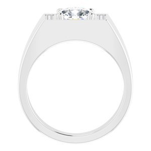Cushion Halo Ring Setting view 5