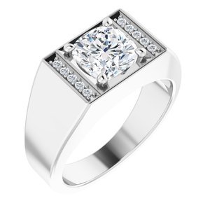 Cushion Halo Ring Setting view 4