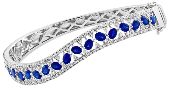 Bleu Rêvé, Sapphire & Diamonds Bracelet