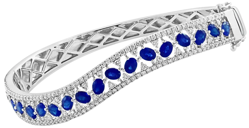 Bleu Rêvé, Sapphire & Diamonds Bracelet