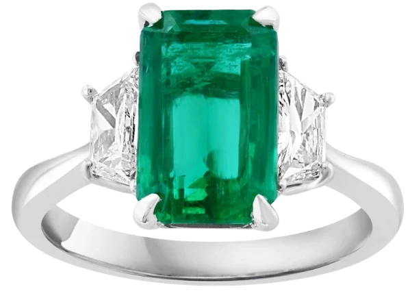Rosée de Printemps, Emerald & Diamonds Ring