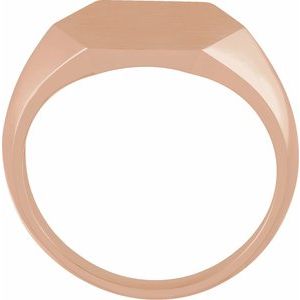 Hexagon Form Signet Ring view 6