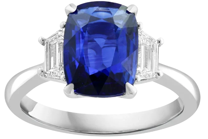 Écume Bleue, Sapphire & Diamonds Ring