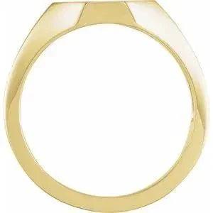 Harmonie de Fontainebleau, Gold Octagon Signet Ring