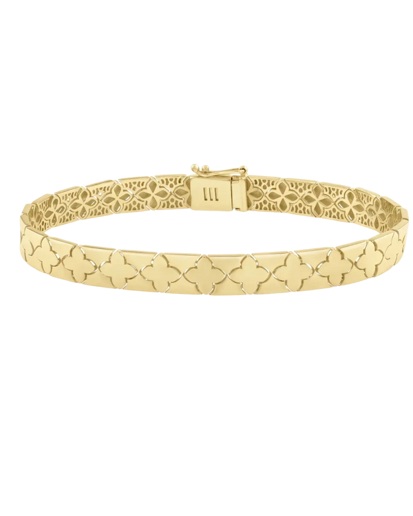 Fleur de Versailles, Gold Four-Petal Link Bracelet
