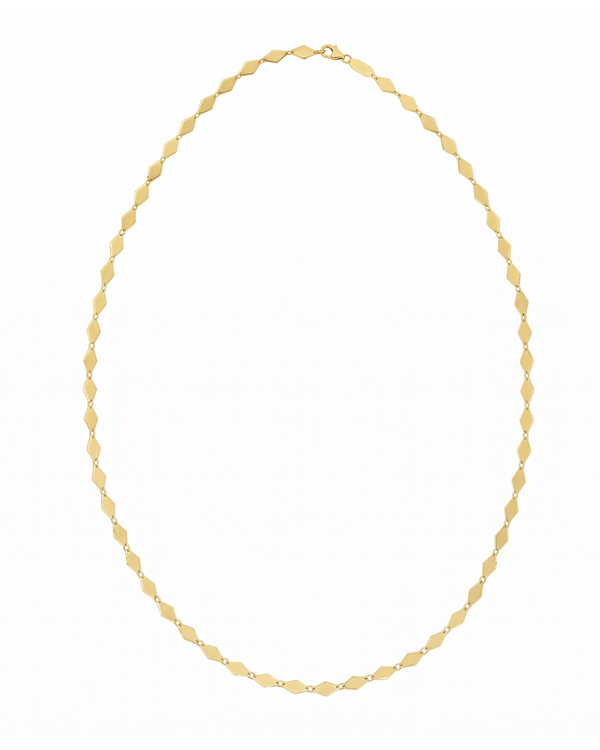 Prisme de Champs-Élysées, Gold Faceted Link Necklace