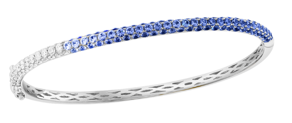 Labyrinthe Bleu, Sapphire & Diamonds Bracelet
