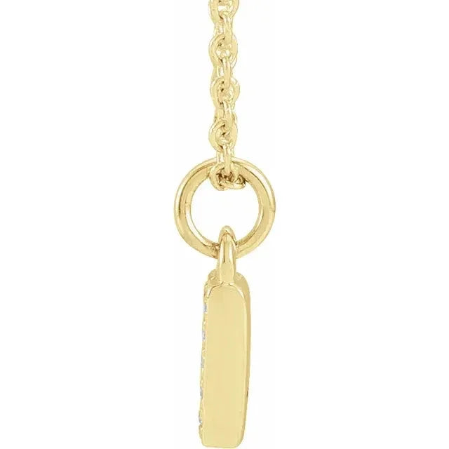 Lumière de Versailles, 14K Gold Diamond Number Necklace