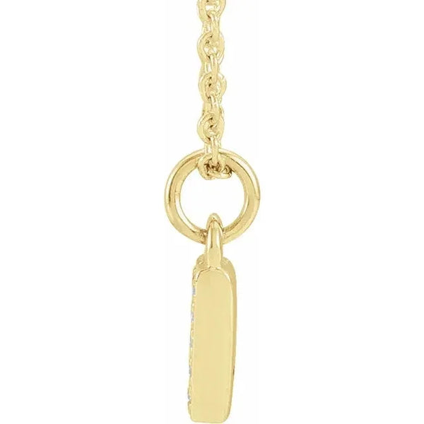 Lumière de Versailles, 14K Gold Diamond Number Necklace
