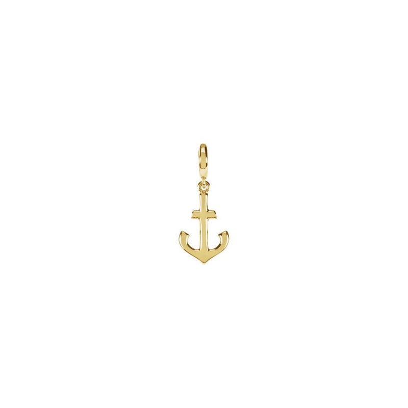 14K Gold Anchor Charm