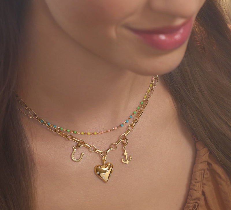 14K Gold Anchor Charm